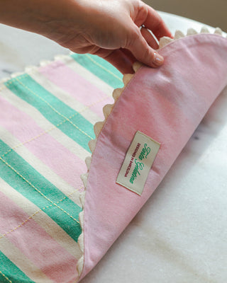 Manteles Individuales Biscuit (Set de 2) - Verde / Rosa