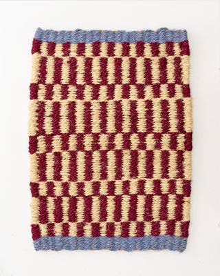 Patterned Burgundy Doormat