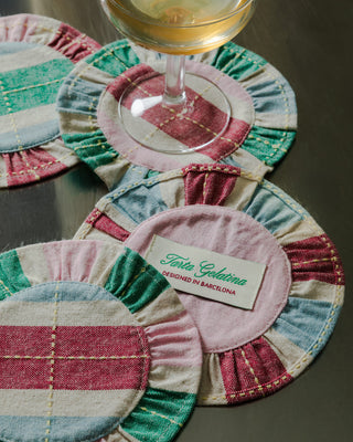 Ruffled Coaster Set