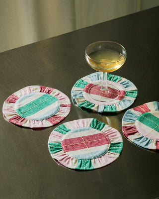 Ruffled Coaster Set