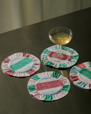 Ruffled Coaster Set