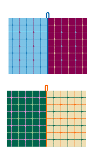 Grid Tea towel (Set of 2)