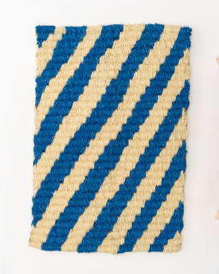 Striped Blue Doormat