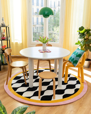 Round Chubby Checker Rug