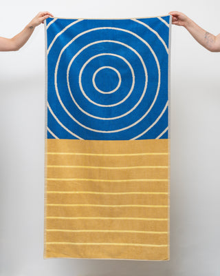 Blue / Mustard Towel