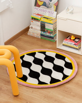 Round Chubby Checker Rug - TARTA GELATINA